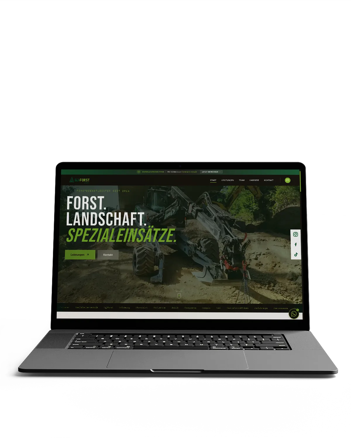 Website für GJ Forst GmbH Teaser